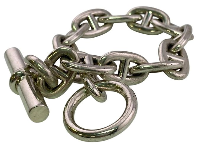Hermès Bracciale Hermes Chaine d'Ancre MM Argento - vista 2