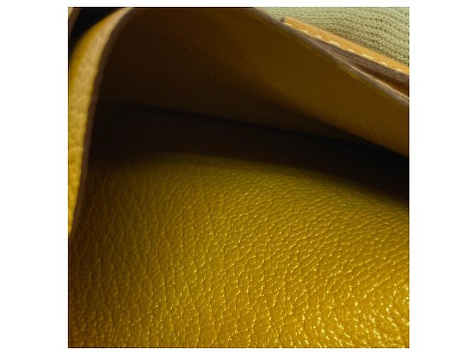 Cartera compacta de dos pliegues Hermès Bearn Beige - vista 12