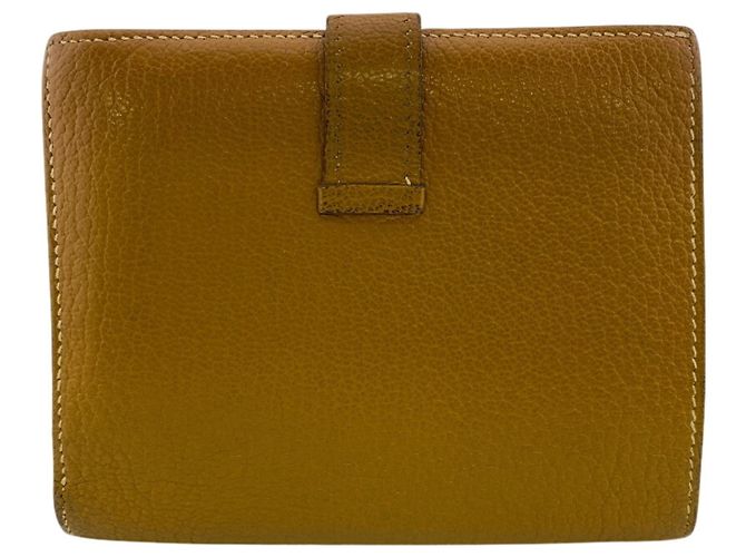 Cartera compacta de dos pliegues Hermès Bearn Beige - vista 2