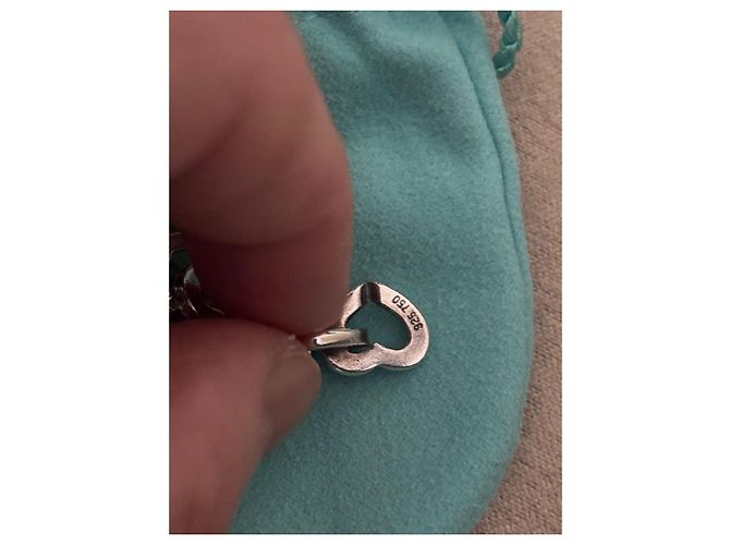 Tiffany & Co. Bracciale a Maglie Cuore in Argento e Oro Giallo D'oro Silver hardware - vista 4