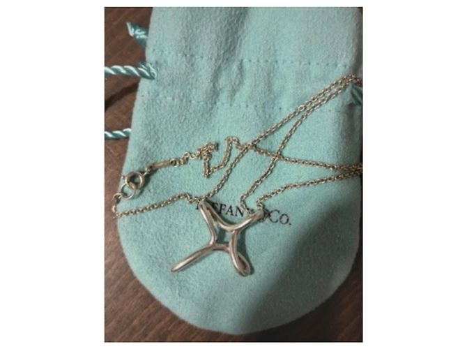 Collana Tiffany & Co. in argento con ciondolo a croce - vista 2