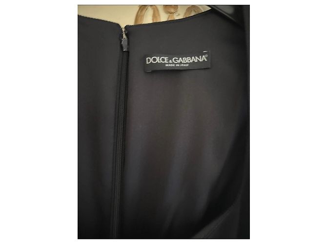 Dolce & Gabbana Vestido sin mangas de lana virgen negro - vista 2