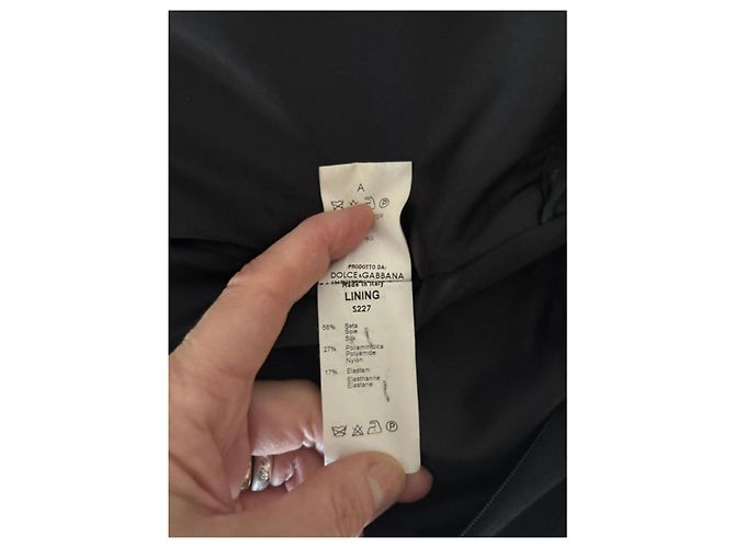 Dolce & Gabbana Vestido sin mangas de lana virgen negro - vista 5