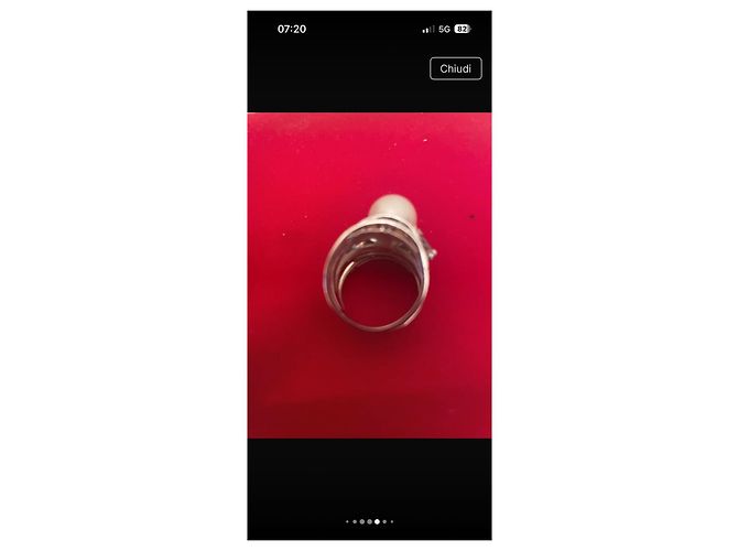 Autre Marque Anello in Oro 18K con Perla, Acquemarine e Diamanti Argento Bianco Blu chiaro - vista 6