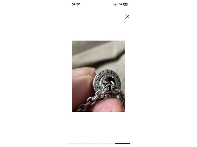 Pulsera Montblanc de plata 925 - vista 4