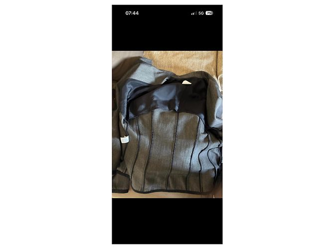 Autre Marque Narciso Rodriguez grauer Seidenblazer - Ansicht 7