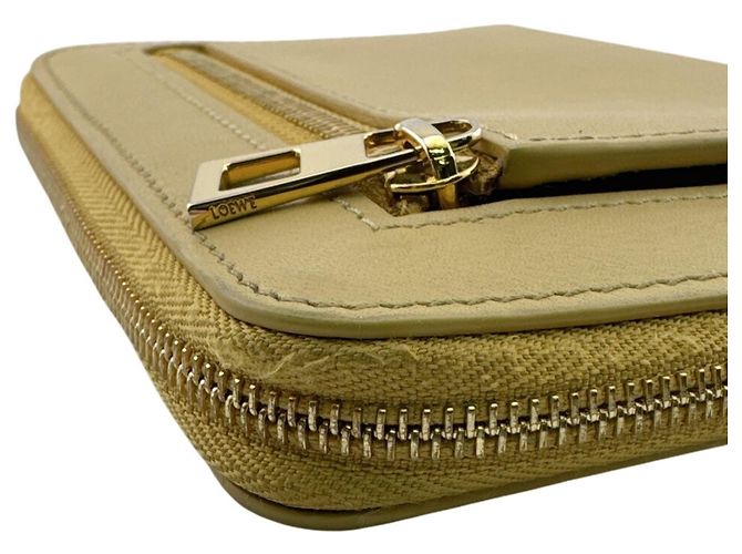 Cartera compacta con cremallera Loewe Knot Amarillo - vista 6