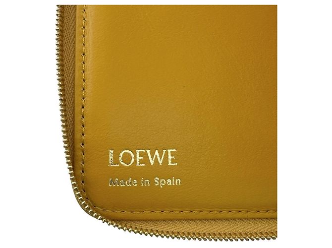 Cartera compacta con cremallera Loewe Knot Amarillo - vista 8