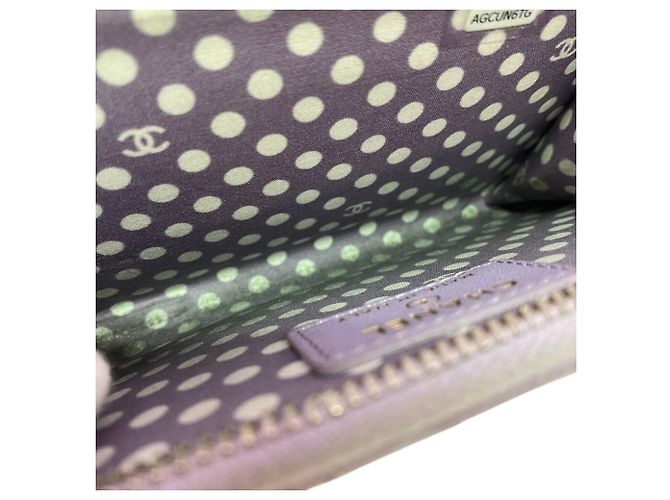 Monedero Fragment Matelassé Chanel en morado Púrpura - vista 10