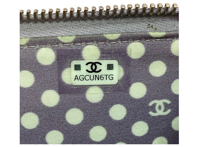 Monedero Fragment Matelassé Chanel en morado Púrpura - vista 13