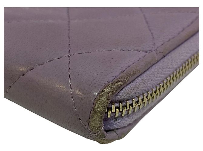 Monedero Fragment Matelassé Chanel en morado Púrpura - vista 4