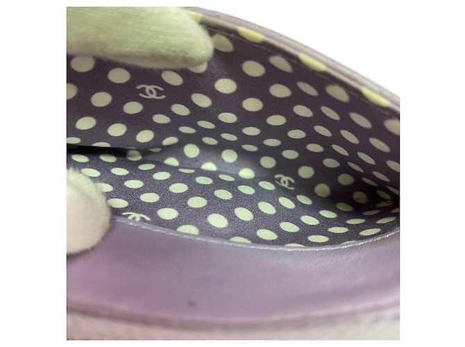 Monedero Fragment Matelassé Chanel en morado Púrpura - vista 7