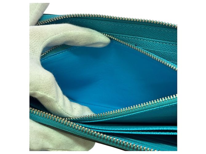 Louis Vuitton M81543 Zippy Long Wallet Turchese - vista 10
