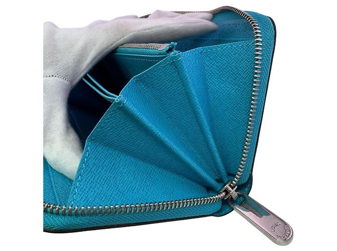 Louis Vuitton M81543 Zippy Long Wallet Turchese - vista 9