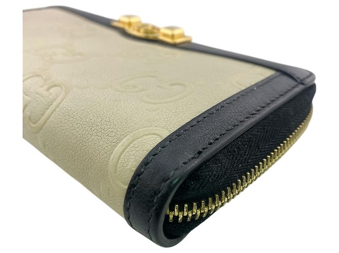 Cartera larga Gucci Beige GG Supreme - vista 4