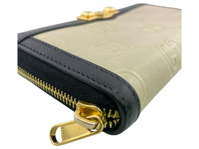 Cartera larga Gucci Beige GG Supreme - vista 5