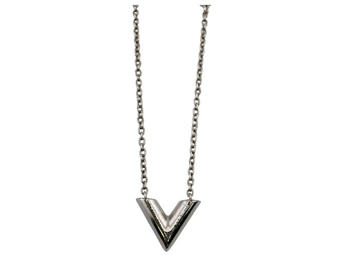 Collana a catena Essential V Louis Vuitton Argento - vista 4