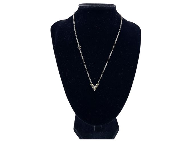 Collana a catena Essential V Louis Vuitton Argento - vista 9