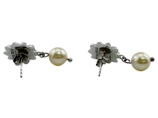 Miu Miu Silver Stud Ohrringe Silber - Ansicht 3