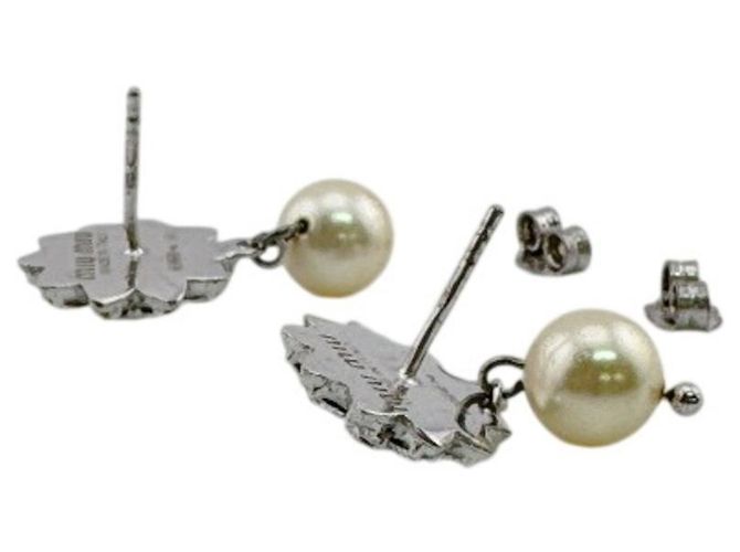 Miu Miu Silver Stud Ohrringe Silber - Ansicht 7