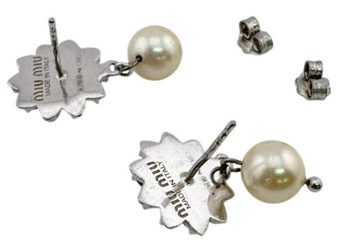 Miu Miu Silver Stud Ohrringe Silber - Ansicht 8