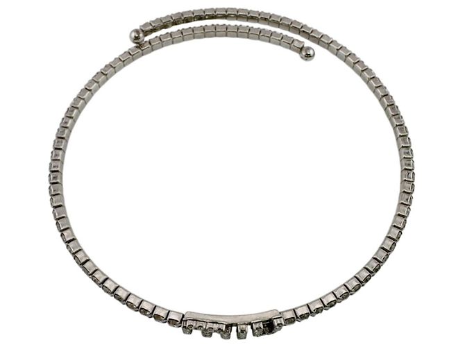 Collana Miu Miu in cristalli argentati - vista 3