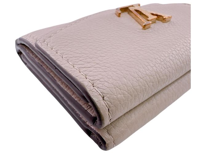 Mini billetera tríptico beige Louis Vuitton - vista 3