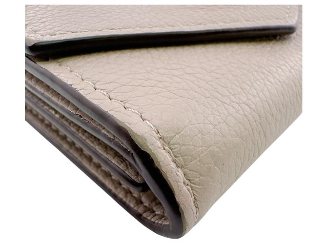 Mini billetera tríptico beige Louis Vuitton - vista 5