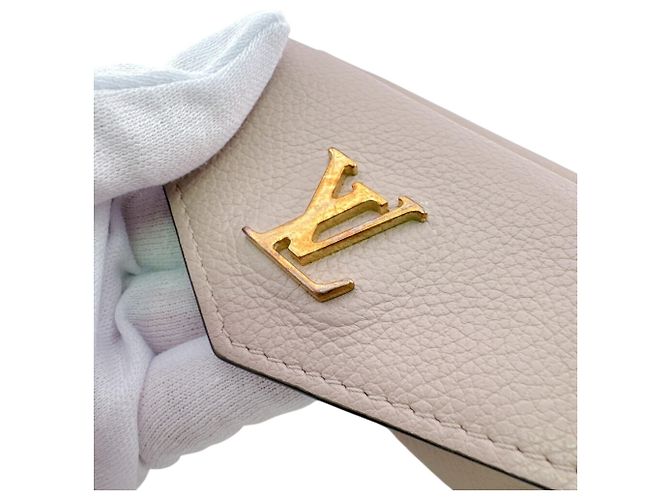 Mini billetera tríptico beige Louis Vuitton - vista 7
