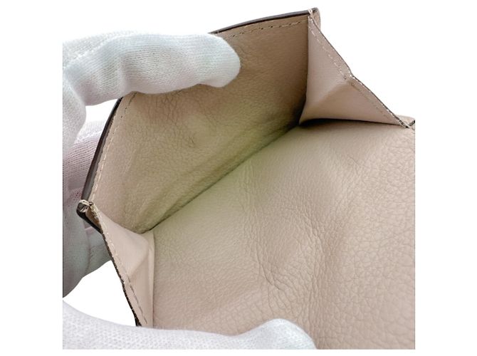 Mini billetera tríptico beige Louis Vuitton - vista 8