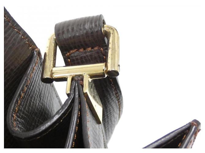 Loewe Schultertasche aus braunem Leder - Ansicht 8