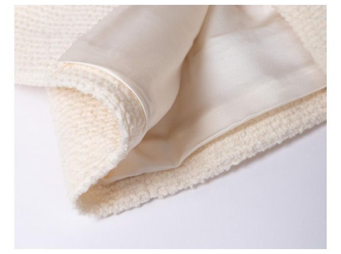 Chanel Tweed-Jacke in Creme Roh - Ansicht 5