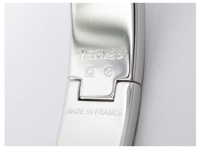 Hermès NUOVO BRACCIALE HERMES CLIC H ARGENTO EMAIL ARANCIONE H700001FP8APM 16CM BANGLE - vista 5