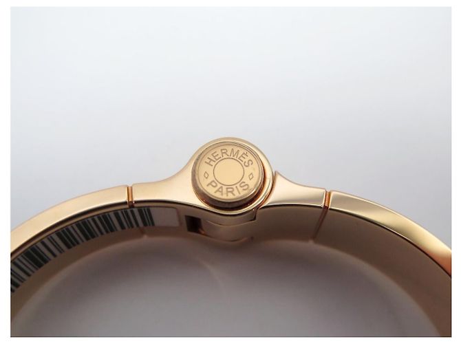Hermès NUOVO BRACCIALE HERMES CHARNIERE COUVERTURE NOUVELLES NEGATIF 15 CM IN SMALTO - vista 5