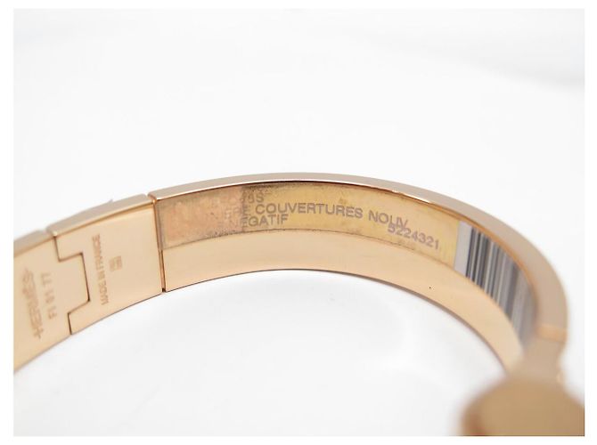 Hermès NUOVO BRACCIALE HERMES CHARNIERE COUVERTURE NOUVELLES NEGATIF 15 CM IN SMALTO - vista 6