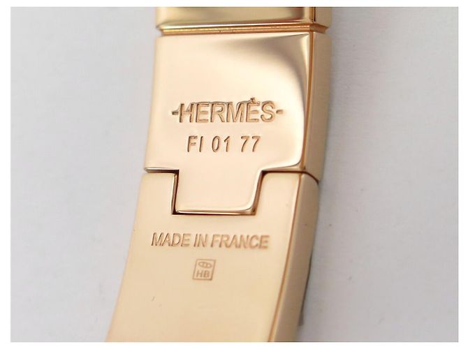 Hermès NUOVO BRACCIALE HERMES CHARNIERE COUVERTURE NOUVELLES NEGATIF 15 CM IN SMALTO - vista 7