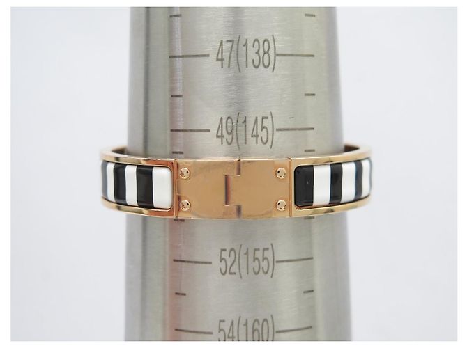 Hermès NUOVO BRACCIALE HERMES CHARNIERE COUVERTURE NOUVELLES NEGATIF 15 CM IN SMALTO - vista 9