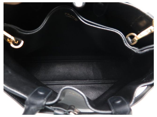 NUOVA BORSA A MANO PRADA LARGE BUCKLE CON CINTURA 1BA416 PELLE NERA BAG NEW Nero - vista 10