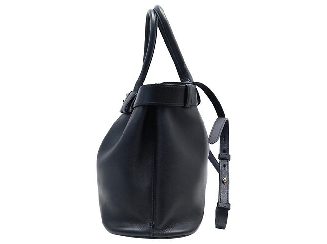 NUOVA BORSA A MANO PRADA LARGE BUCKLE CON CINTURA 1BA416 PELLE NERA BAG NEW Nero - vista 4
