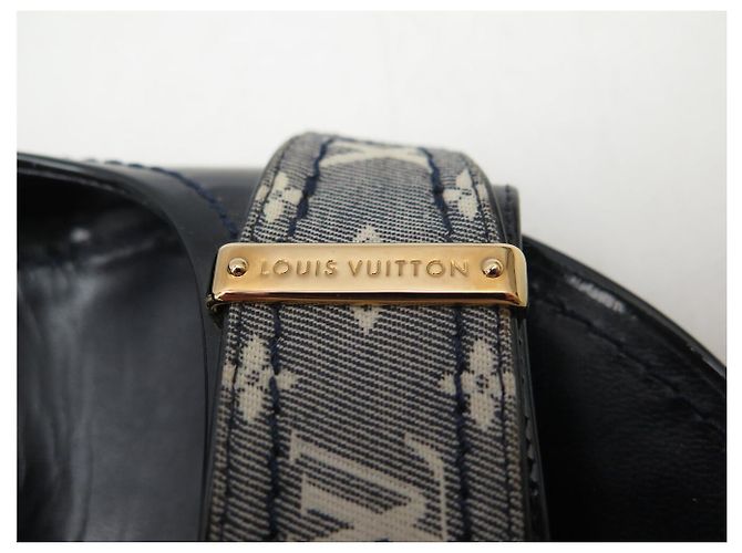 LOUIS VUITTON PUMPS 37 MONOGRAM SCHLIEẞE LIN OPEN TOE SHOES Marineblau - Ansicht 9
