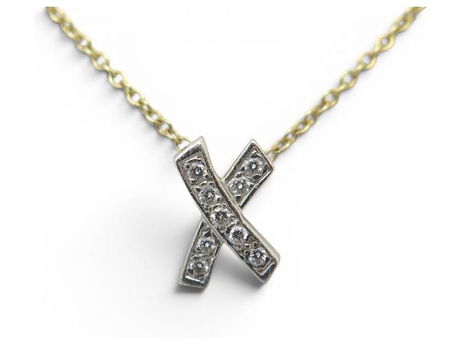 Tiffany & Co COLLANA TIFFANY PALOMA'S GRAFFITI X PLATINE DIAMANT ORO 18K 2.3 GR D'oro - vista 2
