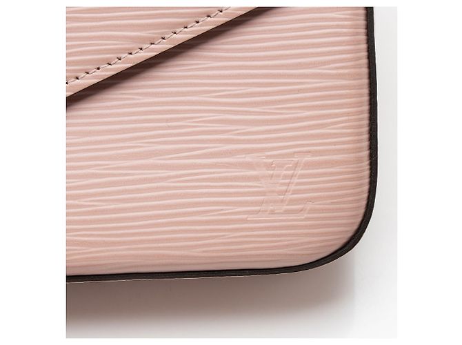 Pochette Félicie Pochette Felicie in pelle Epi Louis Vuitton Rosa - vista 9