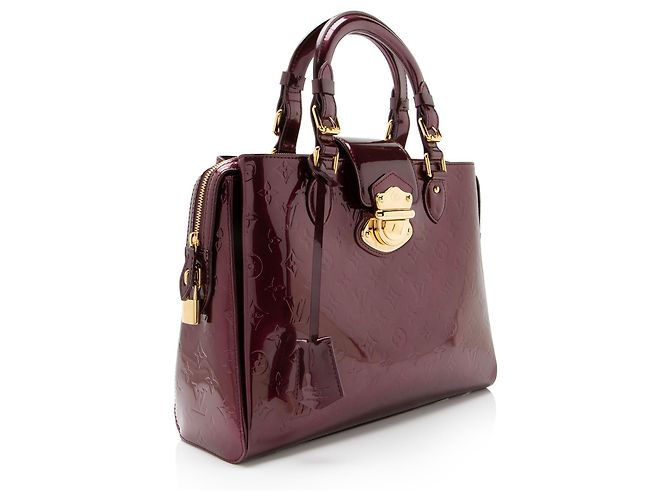 Borsa Louis Vuitton Monogram Vernis Melrose Avenue Rosso - vista 2