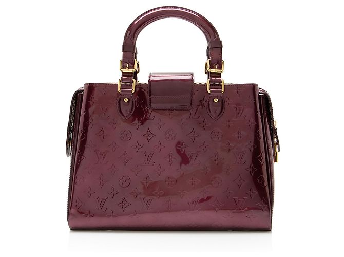 Borsa Louis Vuitton Monogram Vernis Melrose Avenue Rosso - vista 3