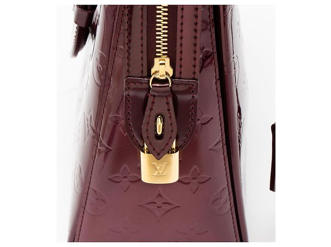 Borsa Louis Vuitton Monogram Vernis Melrose Avenue Rosso - vista 9