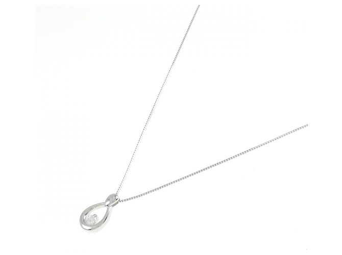 Autre Marque Collana con Diamanti Pt900/Pt850 Argento - vista 2