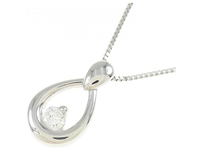 Autre Marque Collana con Diamanti Pt900/Pt850 Argento - vista 3