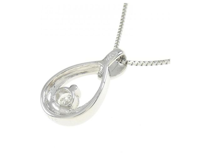 Autre Marque Collana con Diamanti Pt900/Pt850 Argento - vista 4