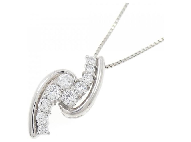 Autre Marque Collana di Diamanti PT900 PT850 Argento - vista 3
