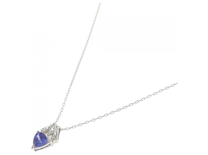 Autre Marque Collana in Tanzanite e Diamanti Pt900 Pt850 Porpora - vista 2